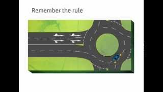 SA road rules  turning right at roundabouts [upl. by Ierbua]