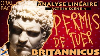 BAC analyse linéaire Racine  Britannicus Acte IV scène 4  le pouvoir en question [upl. by Aivalf]