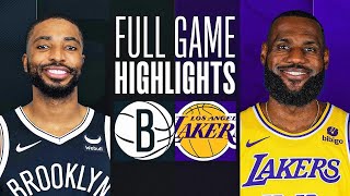 NETS vs LAKERS FULL GAME HIGHLIGHTS JANUARY 19 2024 NBA FULL GAME HIGHLIGHTS TODAY 2K24 [upl. by Mcgraw]