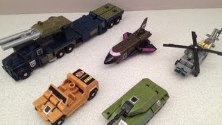 TRANSFORMERS G1 COMBATICONS AND BRUTICUS VIDEO TOY REVIEW [upl. by Rufe366]