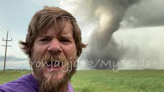 Strong TORNADO Touches Down Near Scarth Virden Manitoba 872020 [upl. by Kreager]