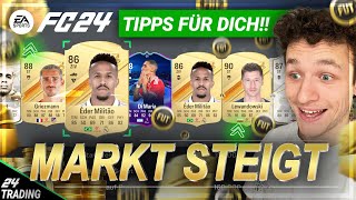 DER MARKT STEIGT ‼📈 DIESE SPIELER VERKAUFEN 🤑  NEUE PROMO LEAK 💰 EA FC 24 TRADING TIPPS [upl. by Eleph]