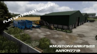 Knuston farm FS22 flat lifting oat ground [upl. by Eirtemed660]