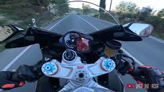 Aprilia RSV4 RF Brutal Austin Racing Exhaust Sound [upl. by Notsew]