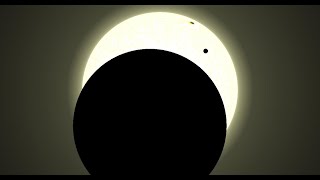 venus transit during partial solar eclipse [upl. by Linsk]