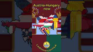 AustriaHungary then and now [upl. by Ahsimaj943]