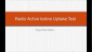 USMLE What you need to know about Radioactive Iodine uptake scan or test RAIU by usmlepoint [upl. by Christye]